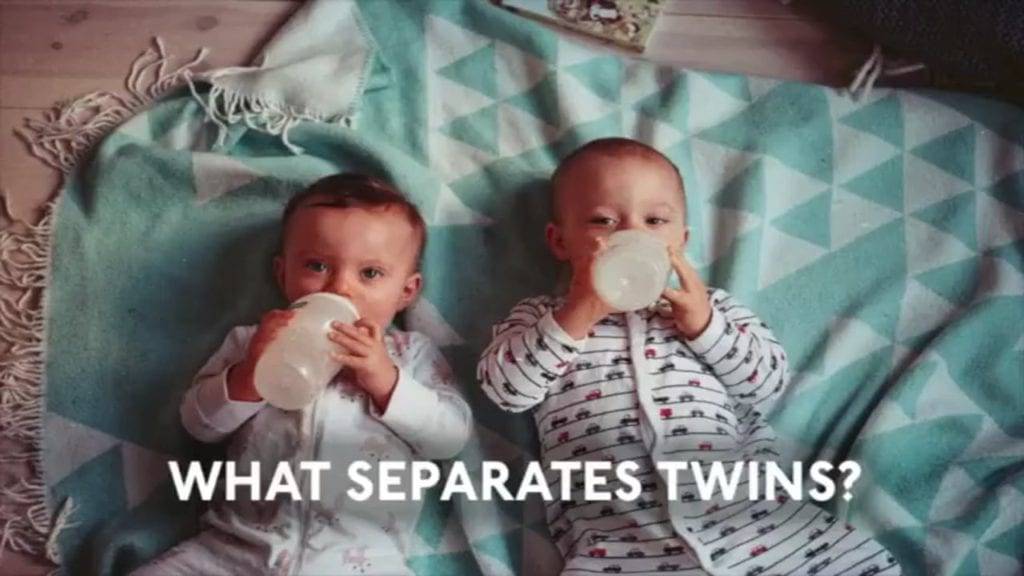 What separates twins?
