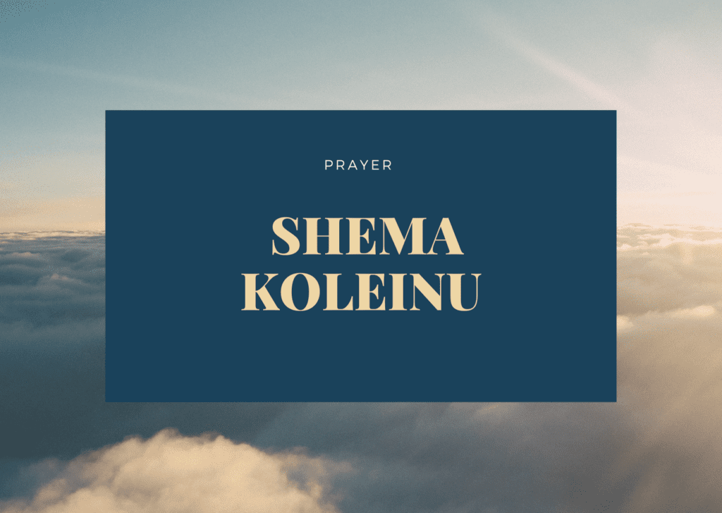 May Hashem Hear Our Tefilot- A Time For A Personal Supplement- Shema Koleinu