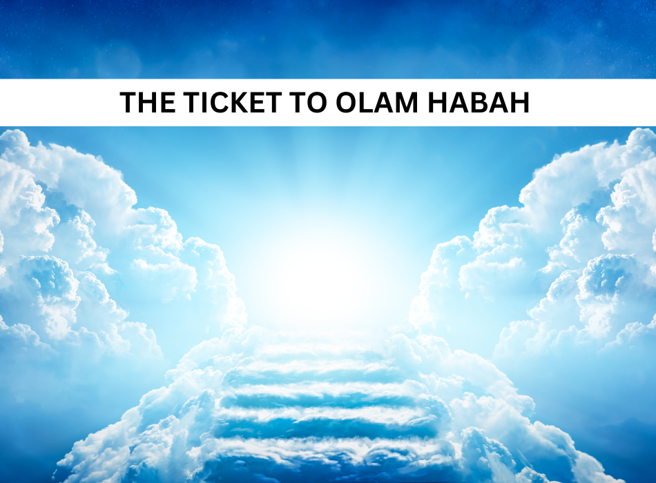 The Ticket To Olam Habah